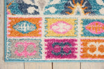 Nourison Passion Rug PSN02 Multicolor picture of the corner of the rug