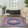 Nourison Passion Rug PSN03 Blue lifestyle picture in the living room