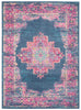 Nourison Passion Rug PSN03 Blue picture of the rug damask style