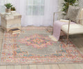 Nourison Passion Rug PSN03 Grey lifestyle picture in the living room