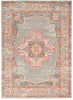 Nourison Passion Rug PSN03 Grey picture of the rug damask design