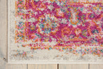 Nourison Passion Rug PSN03 Ivory/Fuchsia made in a pink and ivory color palettes