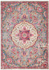 Nourison Passion Rug PSN22 Grey Multicolor picture of the rug damask design