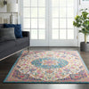 Nourison Passion Rug PSN22 Ivory Multicolor lifestyle picture in the living room