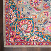 Nourison Passion Rug PSN22 Ivory Multicolor made in a pink, teal and ivory color shades