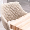 Patti Swivel Dining Chair Beige life style close view photo