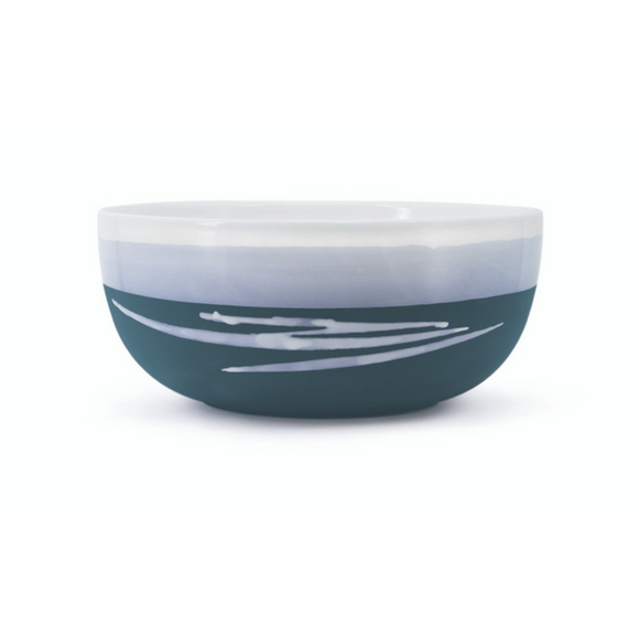 Teal fruit bowl in Paul Maloney pottery