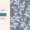 Laura Ashley Paxford Leaves Wallpaper Dark Seaspray perfect fit with those paint colors