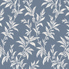 Laura Ashley Paxford Leaves Wallpaper Dark Seaspray close view picture of the pattern design