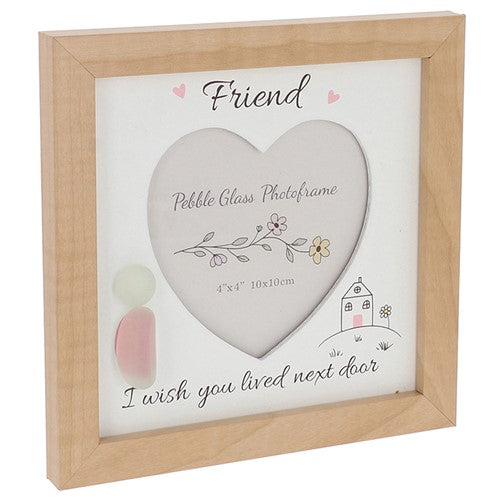 Pebble Glass Photo Frame Friend - Frame for Picture & Gifts Collection