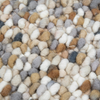 Brink & Campman Pebble Scandinavian Rug Natural close-up view picture of the pile color palette
