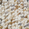 Brink & Campman Pebble Scandinavian Rug Light Natural close-up view picture of the pile color palette and woven design