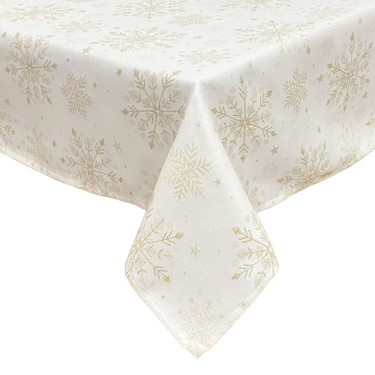 Peggy Wilkins Snow Fall Christmas Tablecloth – Elegant Holiday Tablecloth