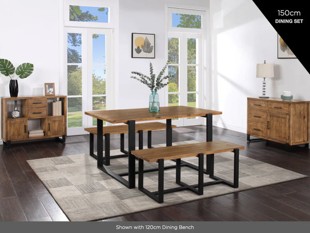 Pembroke 150 cm Dining Table - Rustic Dining Room Furniture