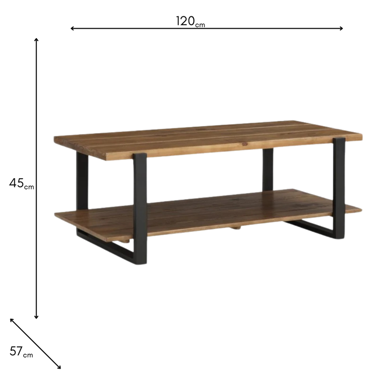 Pembroke Coffee Table With Shelf - Pembroke Living Room Furniture