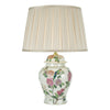 Peony Ceramic Table Lamp with flower and birs motif