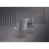 Elegant grey dining chairs, perfect for any contemporary space.
