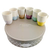 Tipperary Crystal Petals Set of 6 Mugs made in a colorful design