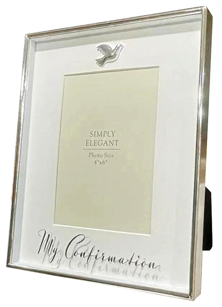 Photo Frame/White Finish/Confirmation | Gifts - Foy and Company