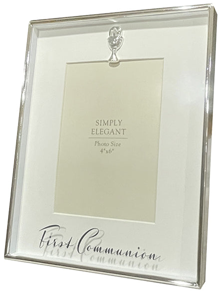 Photo Frame/White Finish/Communion