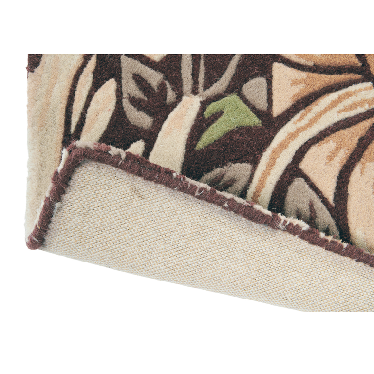 Morris & Co Pimpernel Floral Rug Aubergine