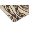 Morris & Co Pimpernel Floral Rug Aubergine hand-tufted rug with a cut pile