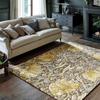 Morris & Co Pimpernel Floral Rug Bullrush lifestyle picture in the living room