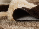 Pluton Geometric Rug Beige Brown close view picture of the pile height