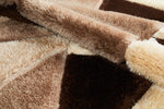 Pluton Geometric Rug Beige Brown picture of the color pallet