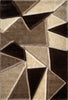 Pluton Geometric Rug Beige Brown picture of the rug design