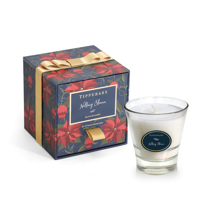 Poinsettia Tumbler Christmas Candle – Nollaig Shona Irish Christmas Scent