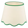Poma Natural & Green Linen Tapered Drum Shade 45cm picture on the white background