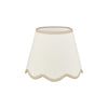Poma Natural & Taupe Linen Tapered Drum Shade 25cm top view picture