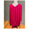 Fuchsia Poncho For Women, perfect for chilly weather.
