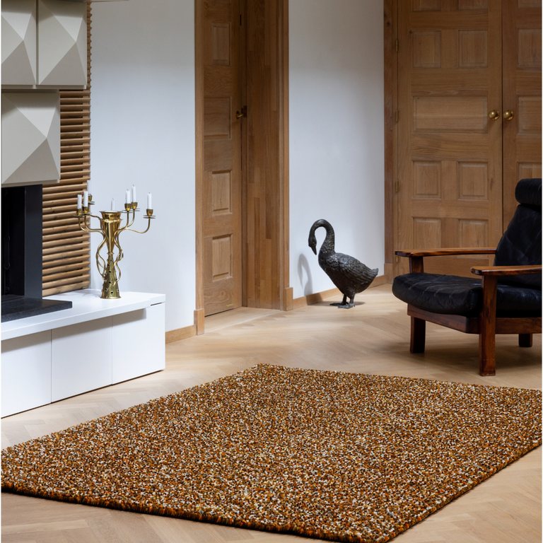 Brink & Campman Pop Art Shaggy Rug Amber