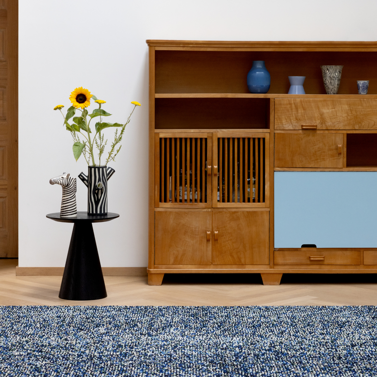 Brink & Campman Pop Art Shaggy Rug True Blue