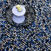 Brink & Campman Pop Art Shaggy Rug True Blue close-up view picture of the pile design