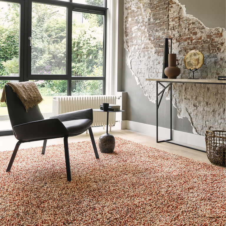Brink & Campman Pop Art Shaggy Rug Coral