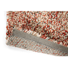 Brink & Campman Pop Art Shaggy Rug Coral with a cotton and jute backing