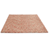 Brink & Campman Pop Art Shaggy Rug Coral made in a warm coral color shade