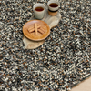 Brink & Campman Pop Art Shaggy Rug, Steel: a soft, fluffy rug perfect for any area