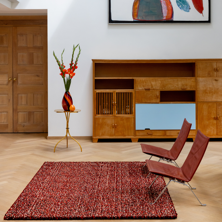 Brink & Campman Pop Art Shaggy Rug Tomato