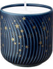 Stunning Denby Porcelain Arc Blue Stars Candle Pot for home décor.
