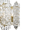 Porthos 15 Light Pendant Antique Brass close view picture of the glass shade