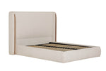 Portia 5ft King Size Bed in Natural shown from the side (3)