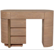 Portia Dressing Table with 4 Drawer Chest in Natural shown from the side (6)