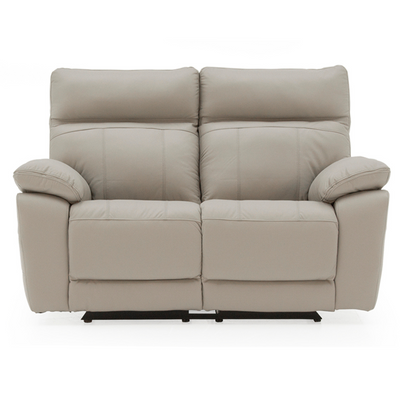 Positano 2 Seater Manual Recliner Sofa Light Grey