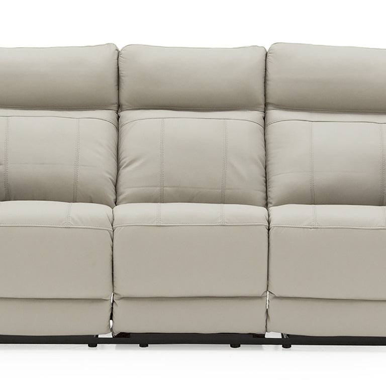 Positano 3 Seater Electric Recliner Sofa Light Grey