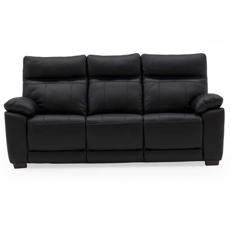 Positano 3 Seater Fixed Sofa Black