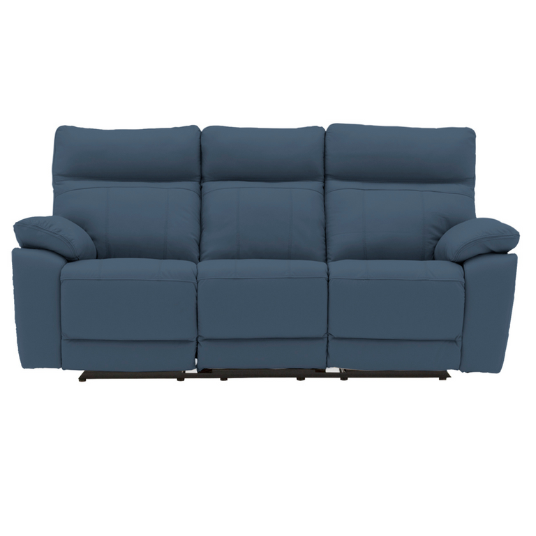 Positano 3 Seater Manual Recliner Sofa Indigo